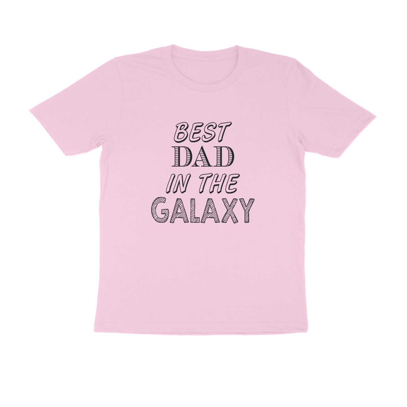 Half Sleeve Round Neck T-Shirt – Best Dad in the Galaxy puraidoprints