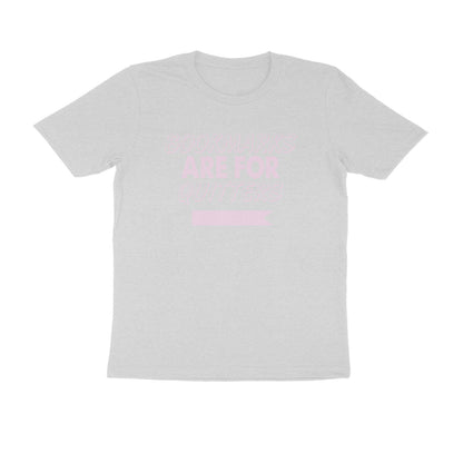 Half Sleeve Round Neck T-Shirt – Bookmarks are for Quitters 3 puraidoprints