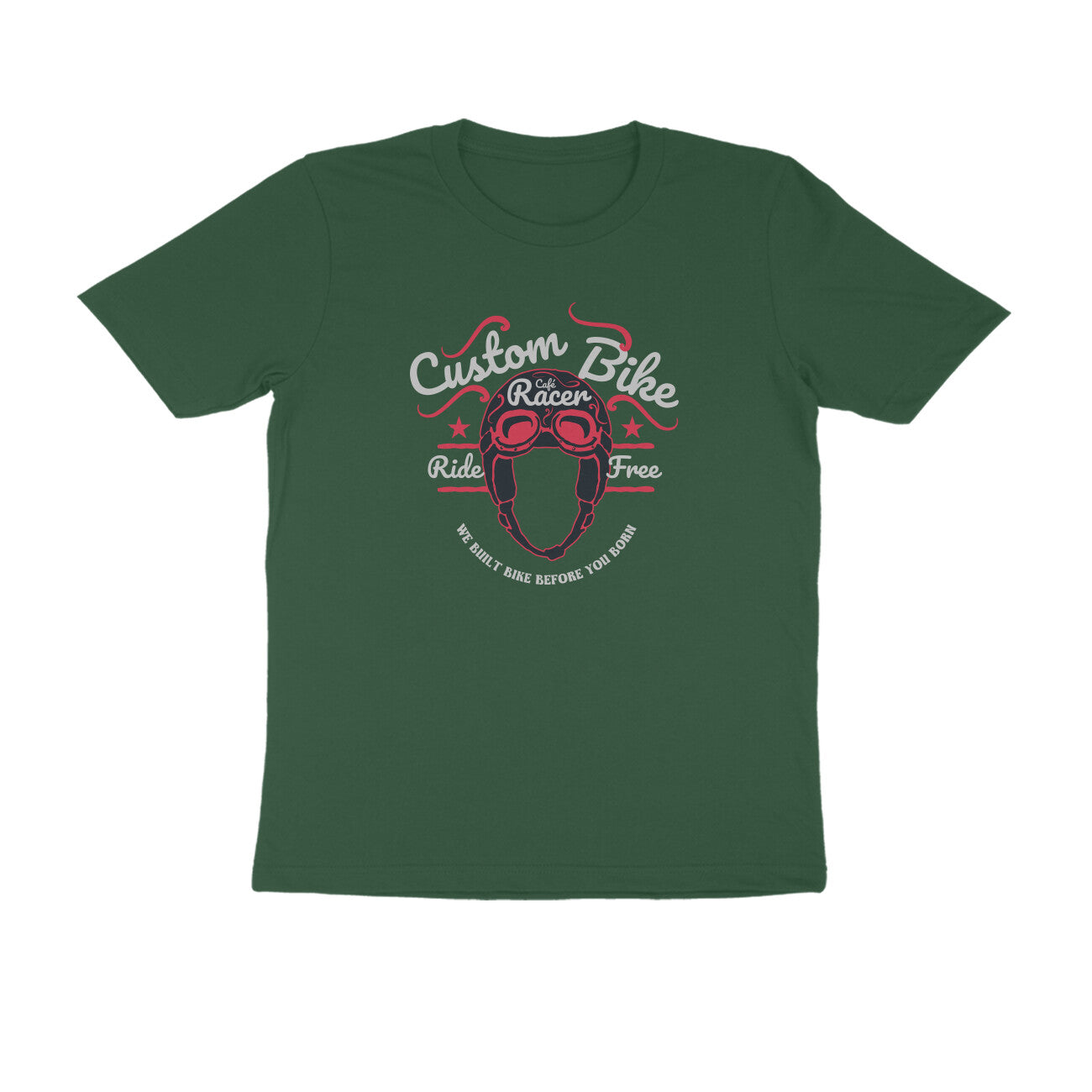 Half Sleeve Round Neck T-Shirt – Café Rider 1 puraidoprints