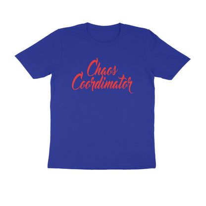 Half Sleeve Round Neck T-Shirt – Chaos Coordinator 4 puraidoprints