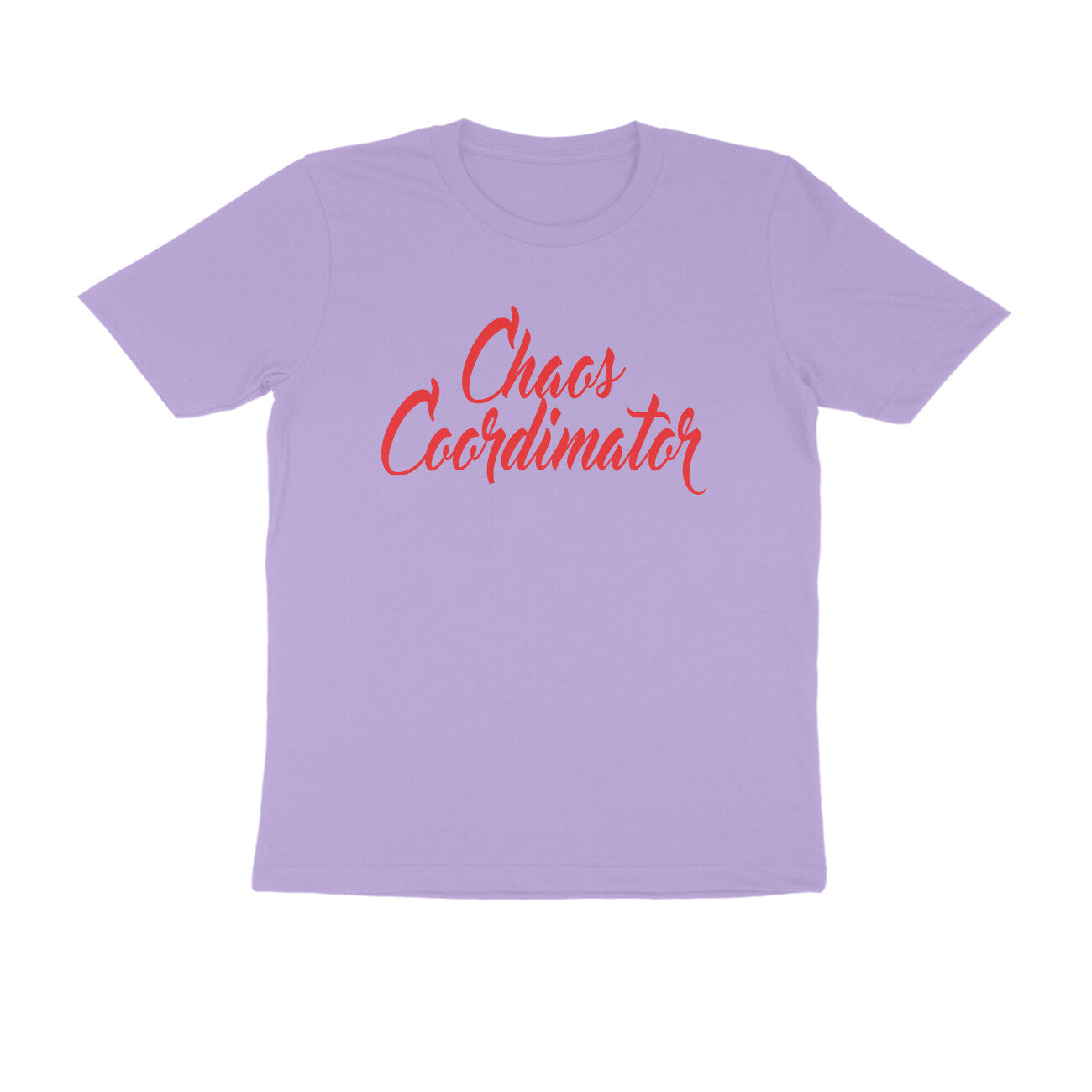 Half Sleeve Round Neck T-Shirt – Chaos Coordinator 4 puraidoprints