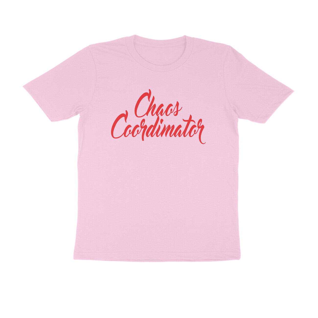 Half Sleeve Round Neck T-Shirt – Chaos Coordinator 4 puraidoprints