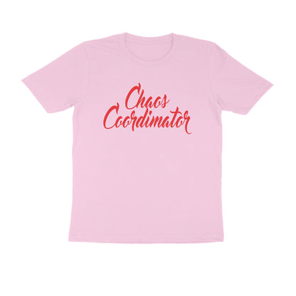 Half Sleeve Round Neck T-Shirt – Chaos Coordinator 4 puraidoprints