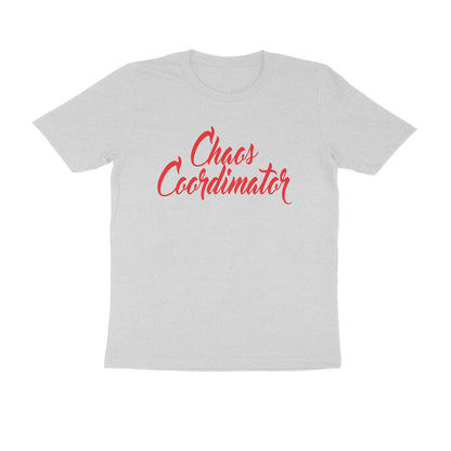 Half Sleeve Round Neck T-Shirt – Chaos Coordinator 4 puraidoprints