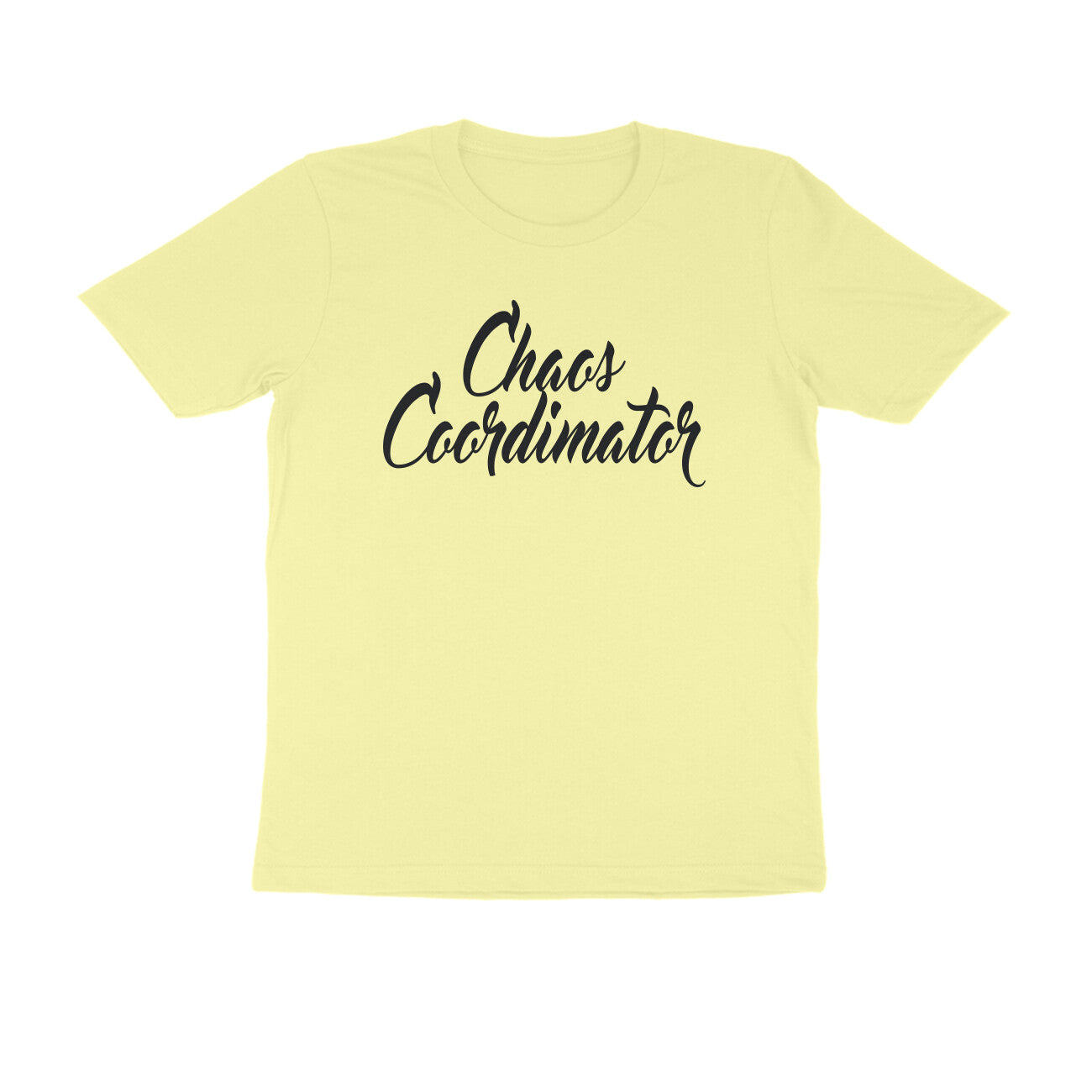 Half Sleeve Round Neck T-Shirt – Chaos Coordinator puraidoprints