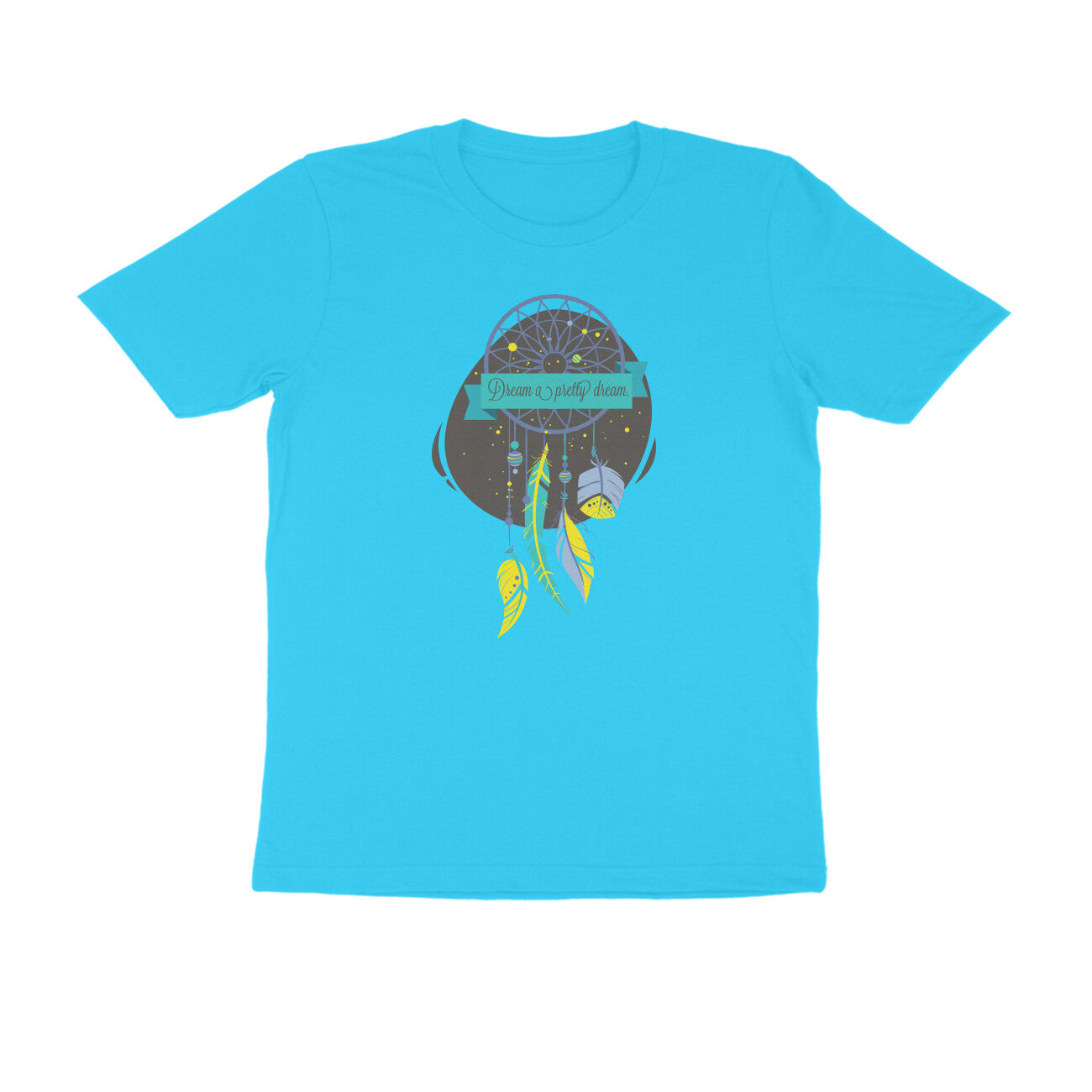 Half Sleeve Round Neck T-Shirt – Dream a pretty Dream 2 puraidoprints