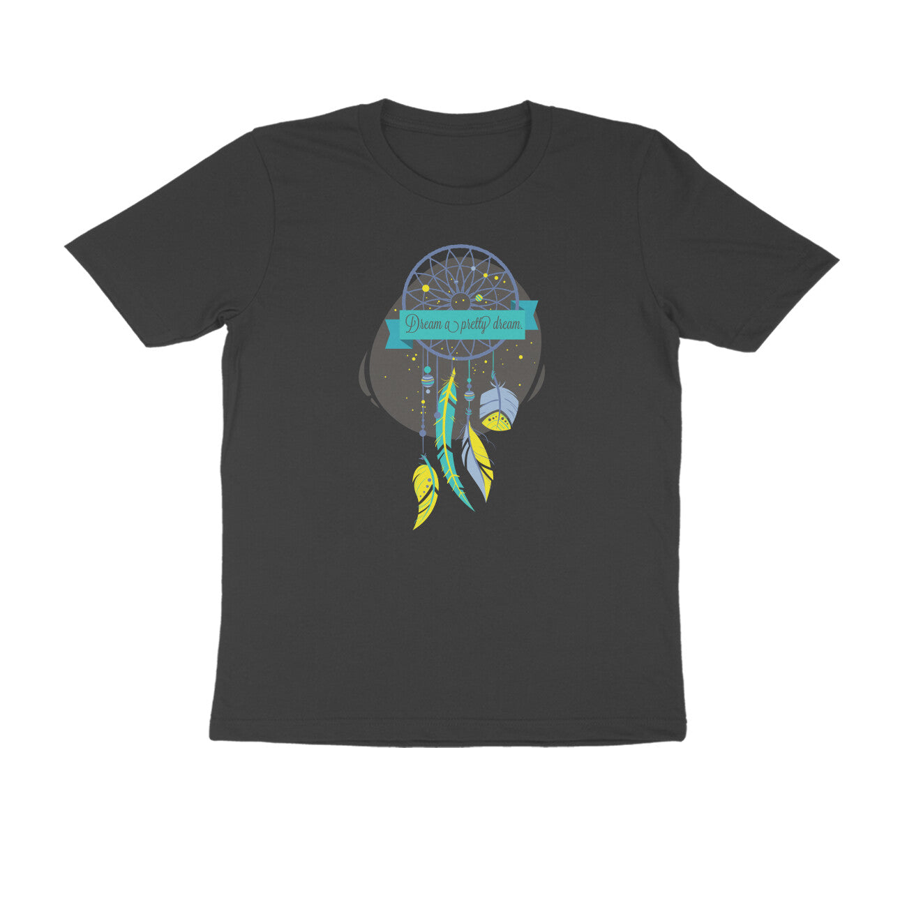 Half Sleeve Round Neck T-Shirt – Dream a pretty Dream 2 puraidoprints