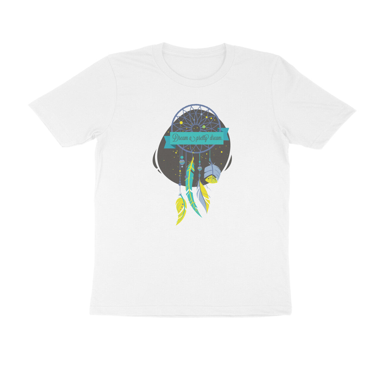 Half Sleeve Round Neck T-Shirt – Dream a pretty Dream 2 puraidoprints
