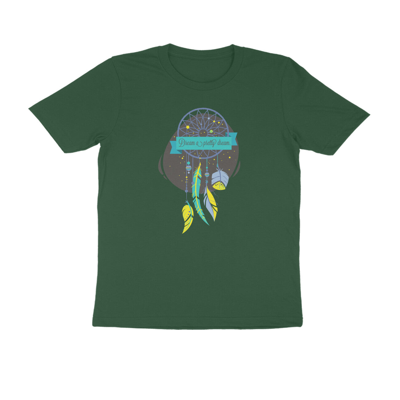 Half Sleeve Round Neck T-Shirt – Dream a pretty Dream 2 puraidoprints