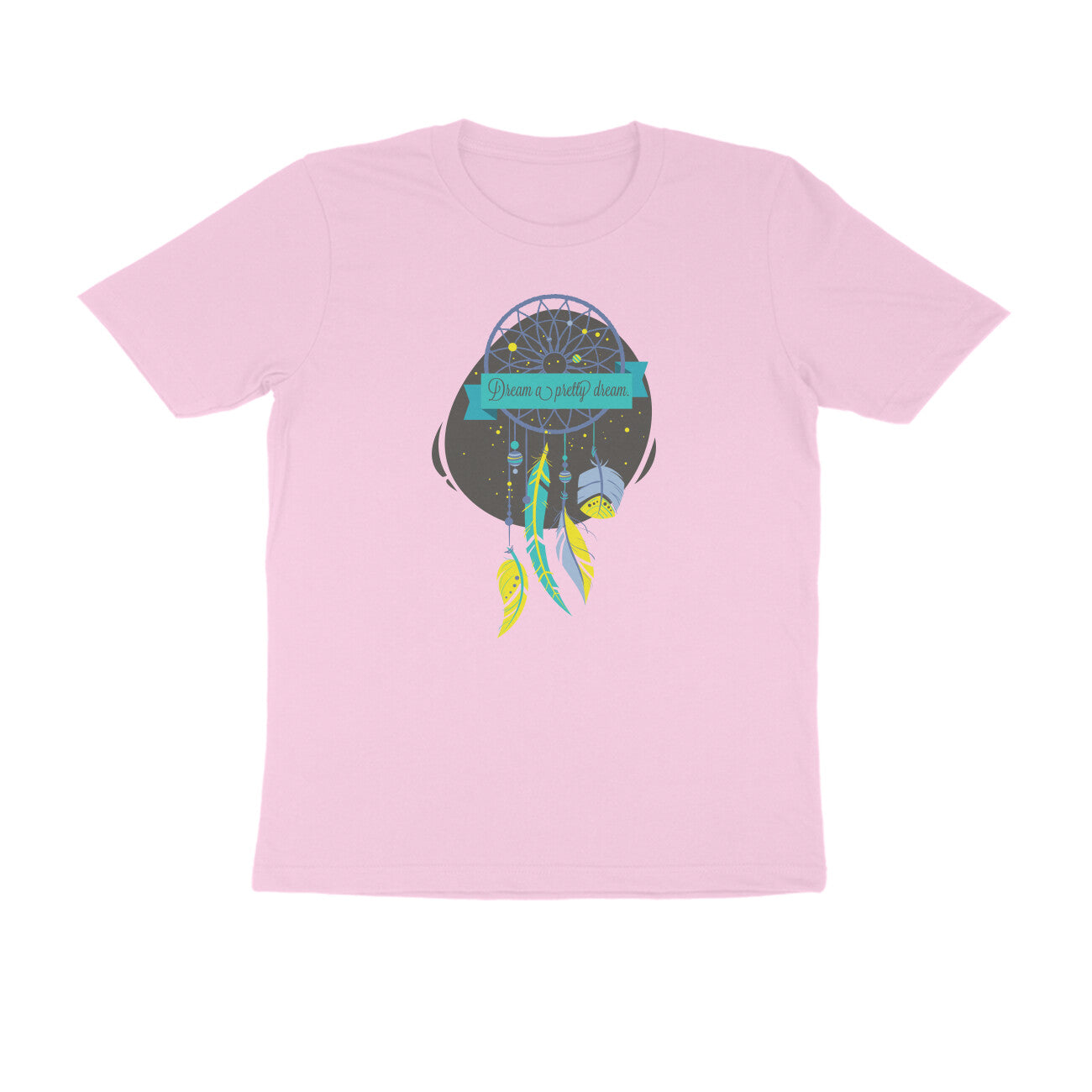 Half Sleeve Round Neck T-Shirt – Dream a pretty Dream 2 puraidoprints