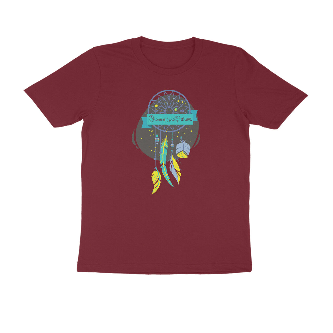 Half Sleeve Round Neck T-Shirt – Dream a pretty Dream 2 puraidoprints