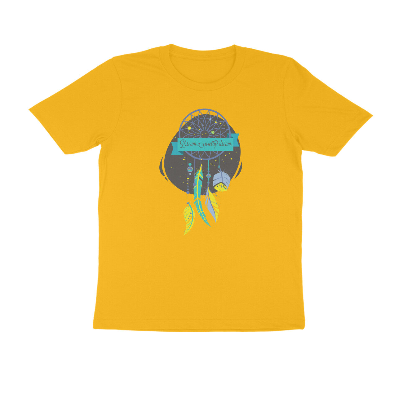 Half Sleeve Round Neck T-Shirt – Dream a pretty Dream 2 puraidoprints