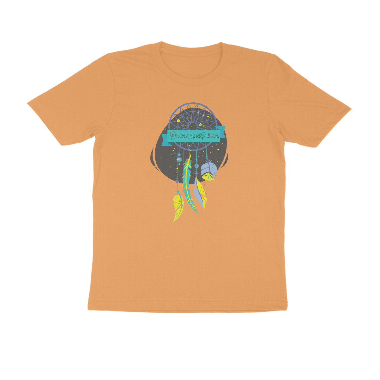 Half Sleeve Round Neck T-Shirt – Dream a pretty Dream 2 puraidoprints