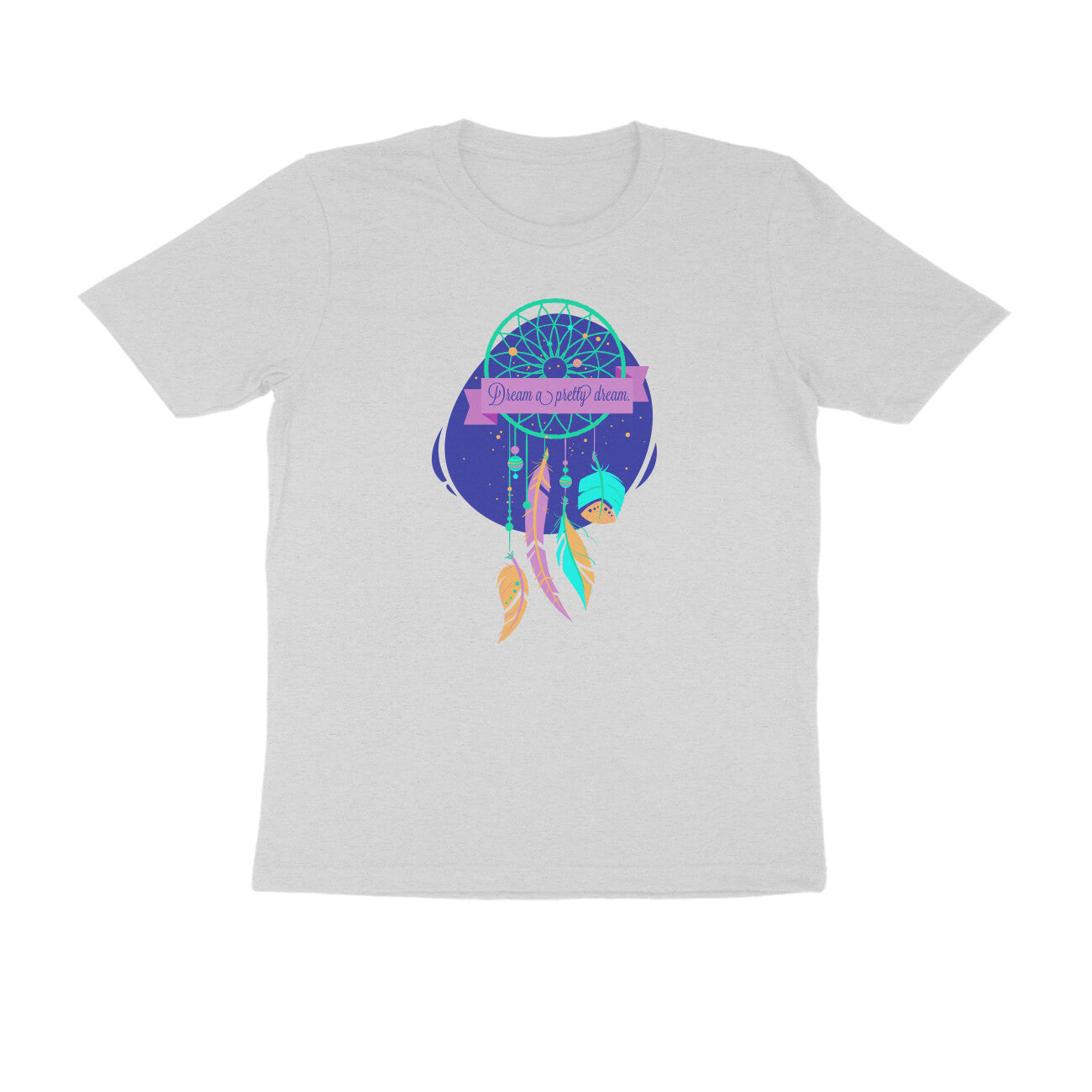 Half Sleeve Round Neck T-Shirt – Dream a pretty Dream 3 puraidoprints