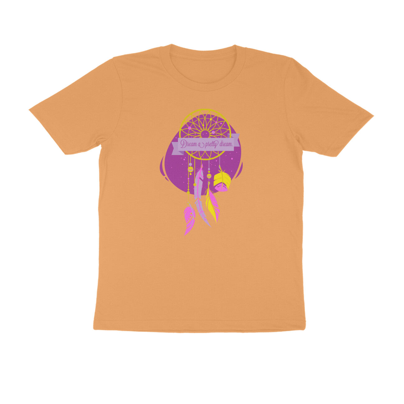 Half Sleeve Round Neck T-Shirt – Dream a pretty Dream 3 puraidoprints