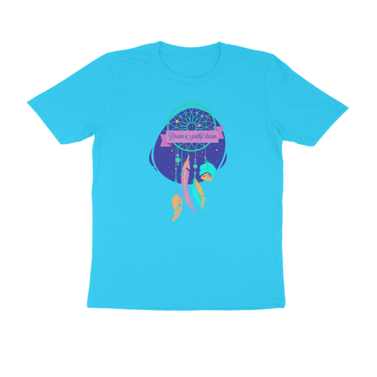 Half Sleeve Round Neck T-Shirt – Dream a pretty Dream 3 puraidoprints