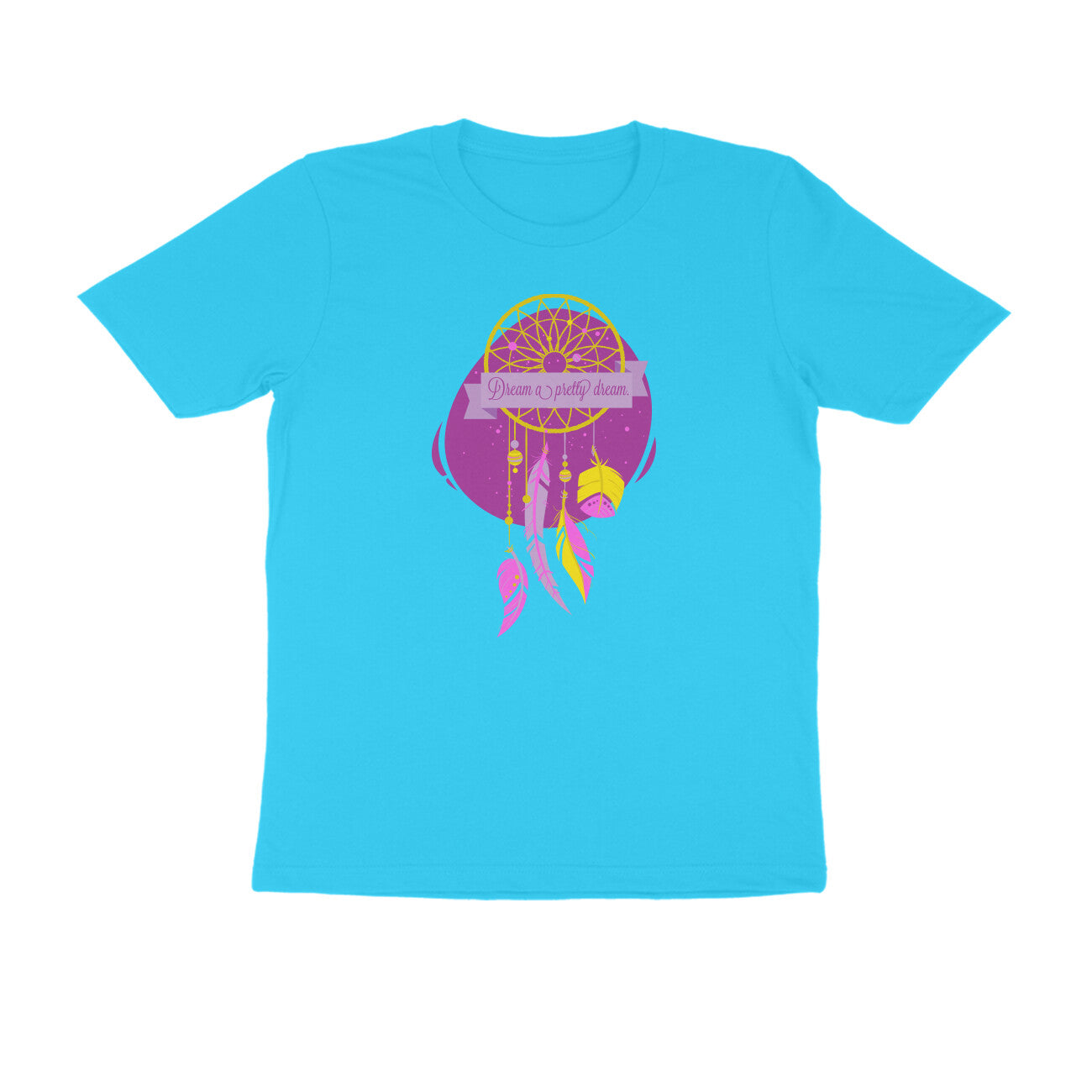 Half Sleeve Round Neck T-Shirt – Dream a pretty Dream 3 puraidoprints