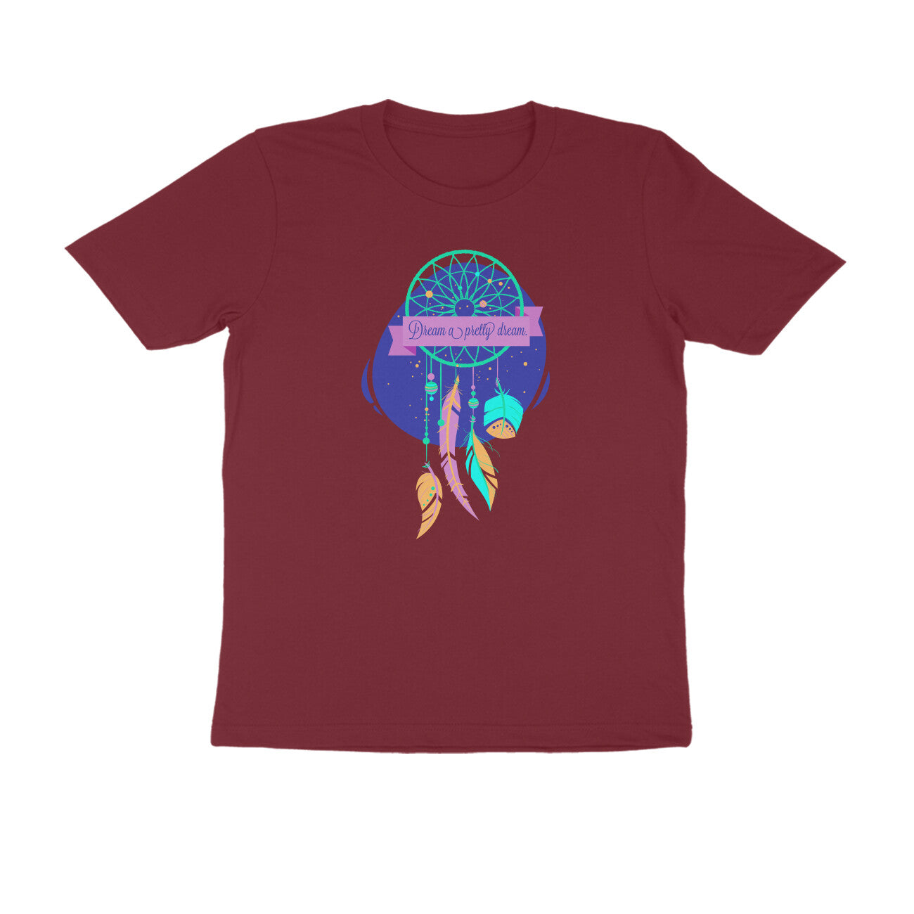 Half Sleeve Round Neck T-Shirt – Dream a pretty Dream 3 puraidoprints