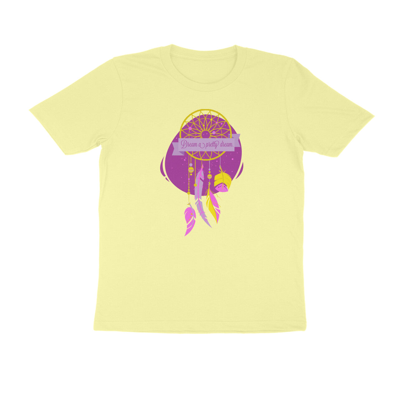 Half Sleeve Round Neck T-Shirt – Dream a pretty Dream 3 puraidoprints