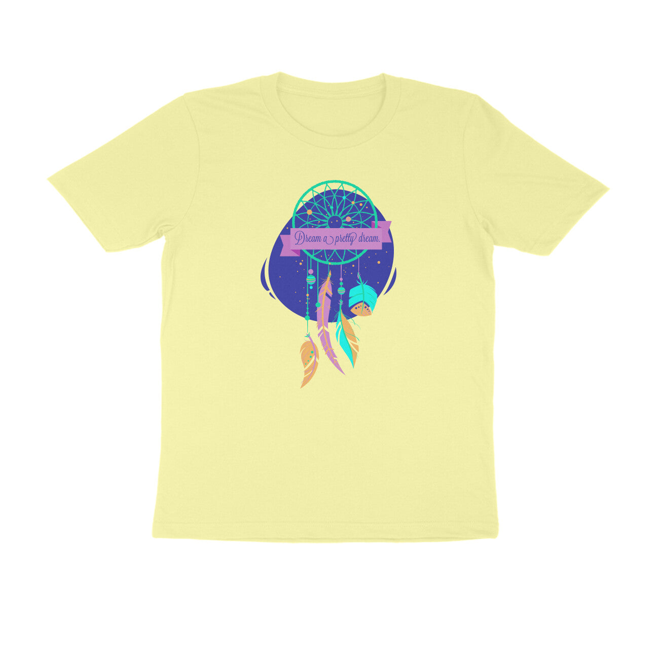 Half Sleeve Round Neck T-Shirt – Dream a pretty Dream 3 puraidoprints
