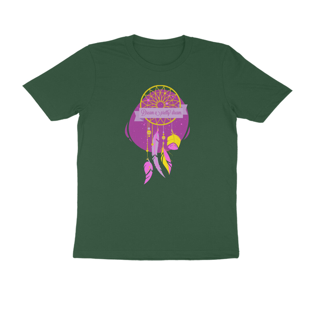 Half Sleeve Round Neck T-Shirt – Dream a pretty Dream 3 puraidoprints