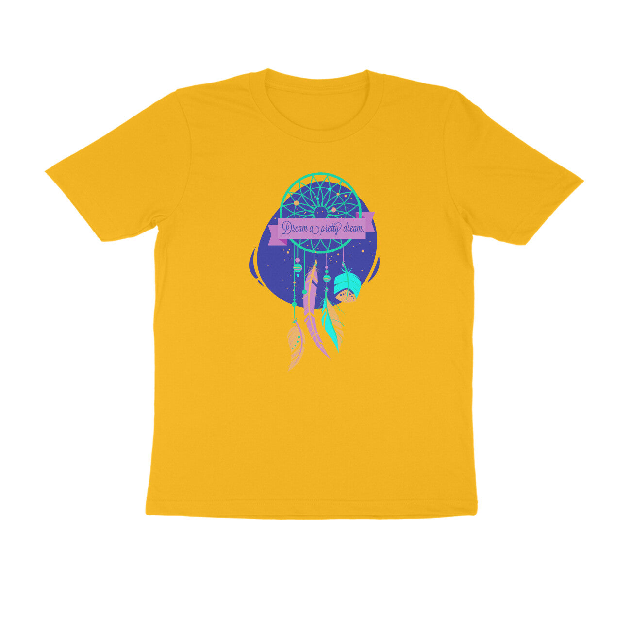 Half Sleeve Round Neck T-Shirt – Dream a pretty Dream 3 puraidoprints
