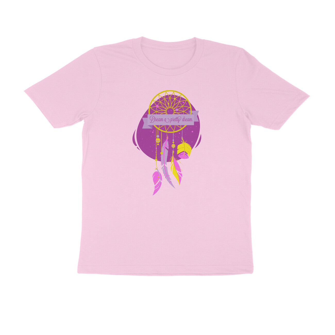 Half Sleeve Round Neck T-Shirt – Dream a pretty Dream 3 puraidoprints