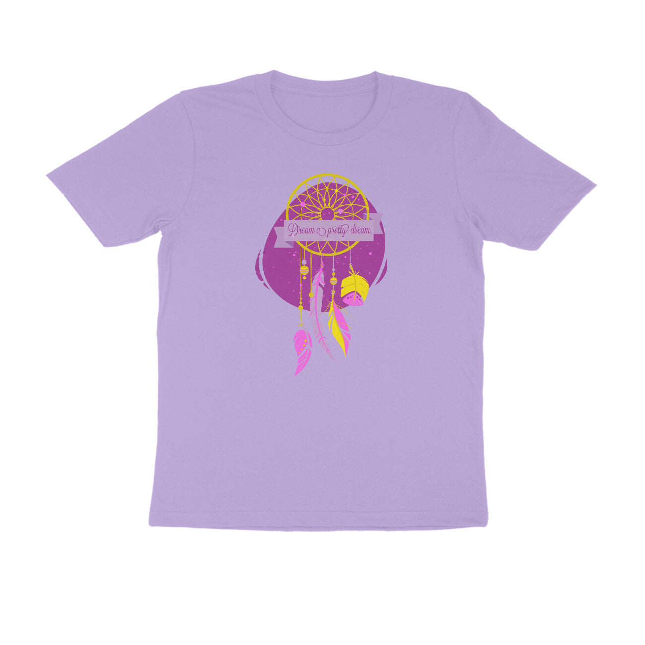 Half Sleeve Round Neck T-Shirt – Dream a pretty Dream 3 puraidoprints