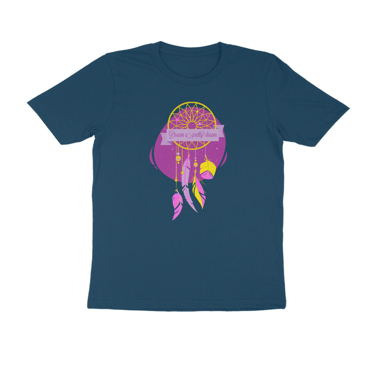 Half Sleeve Round Neck T-Shirt – Dream a pretty Dream 3 puraidoprints