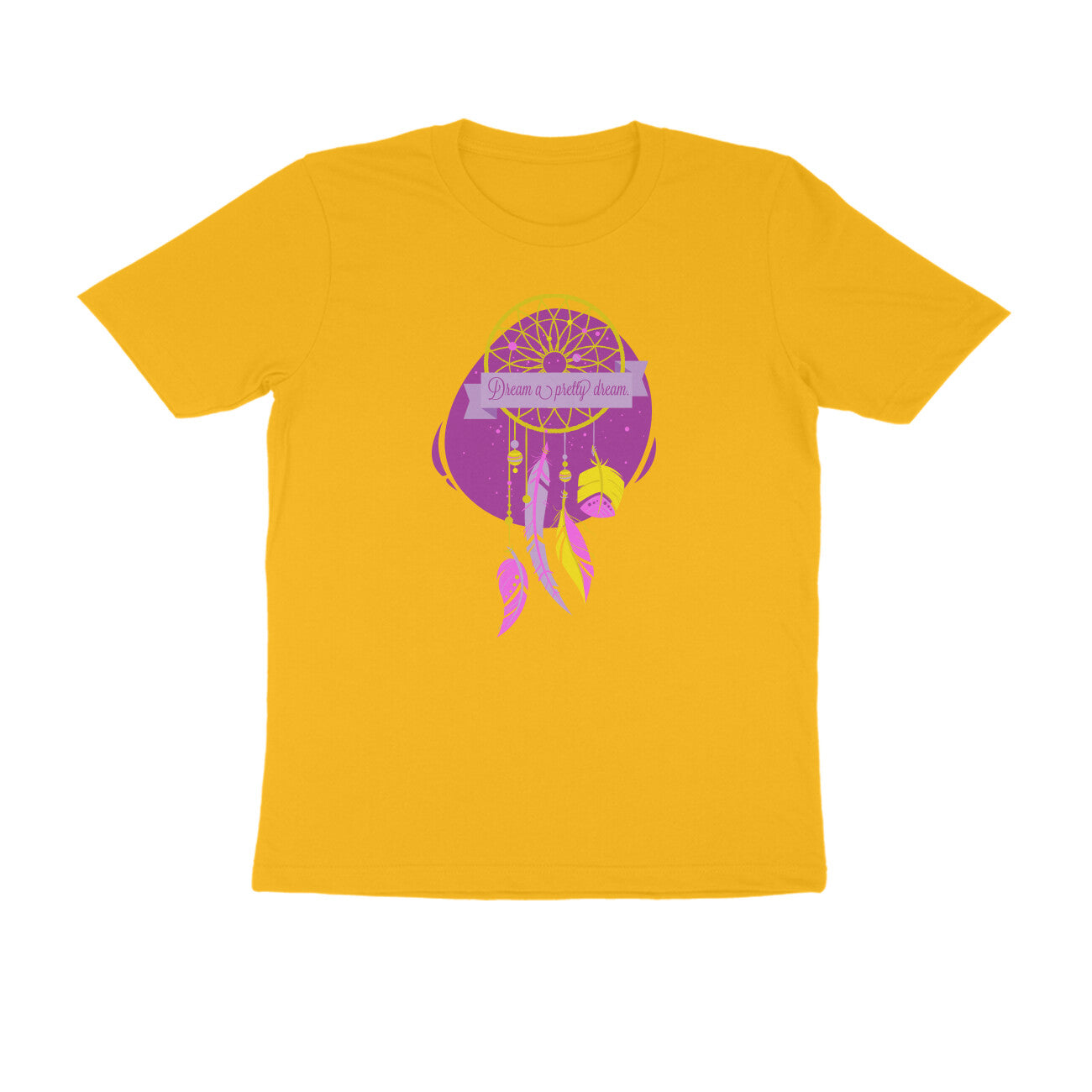 Half Sleeve Round Neck T-Shirt – Dream a pretty Dream 3 puraidoprints