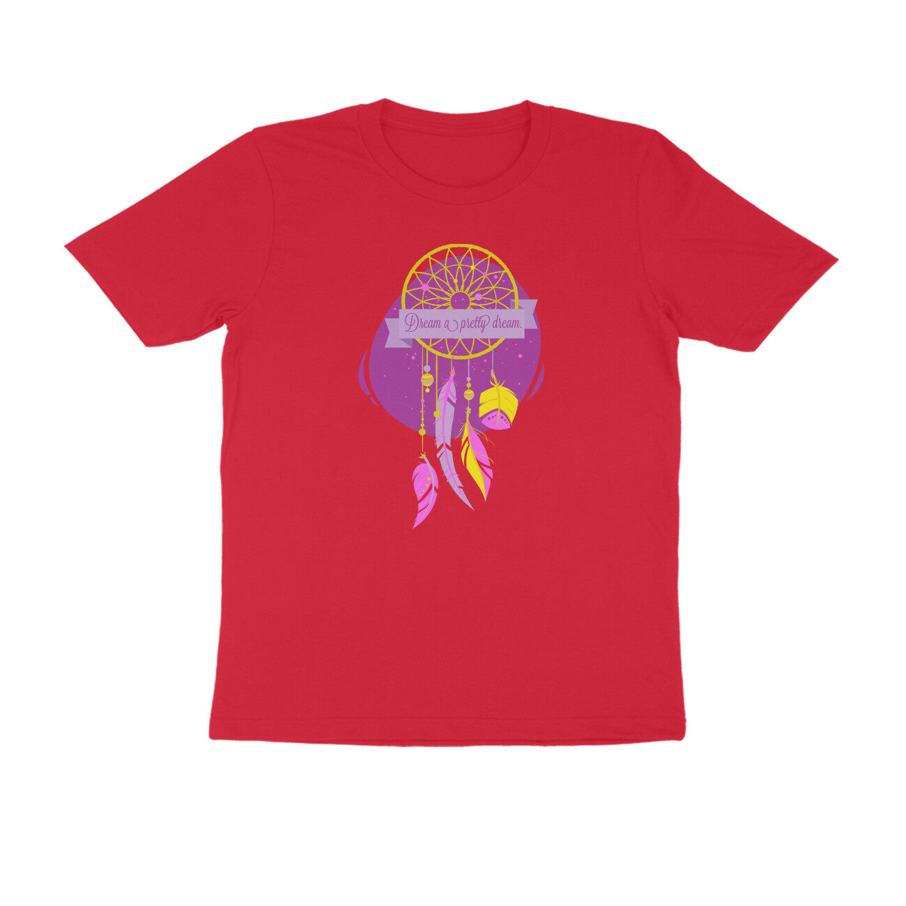 Half Sleeve Round Neck T-Shirt – Dream a pretty Dream 3 puraidoprints