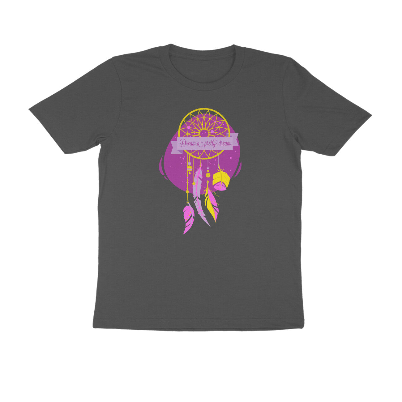 Half Sleeve Round Neck T-Shirt – Dream a pretty Dream 3 puraidoprints