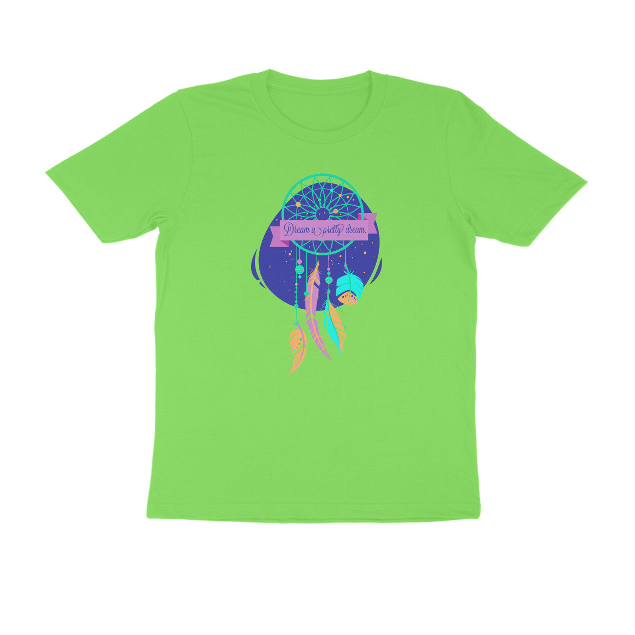 Half Sleeve Round Neck T-Shirt – Dream a pretty Dream 3 puraidoprints