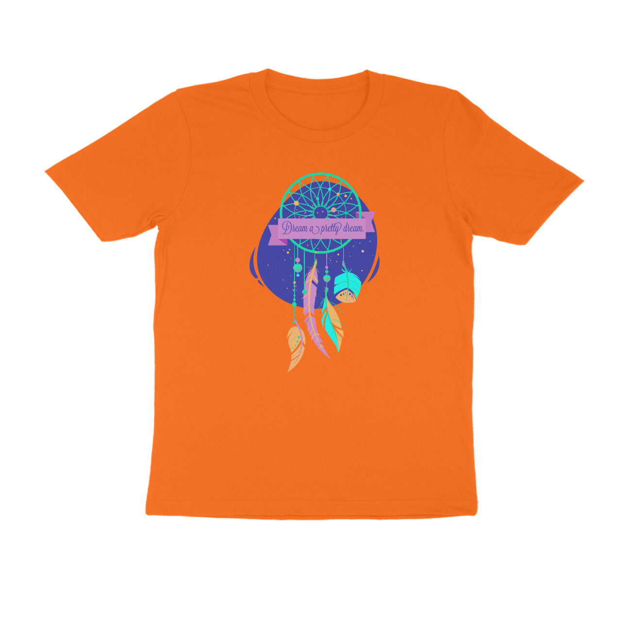 Half Sleeve Round Neck T-Shirt – Dream a pretty Dream 3 puraidoprints