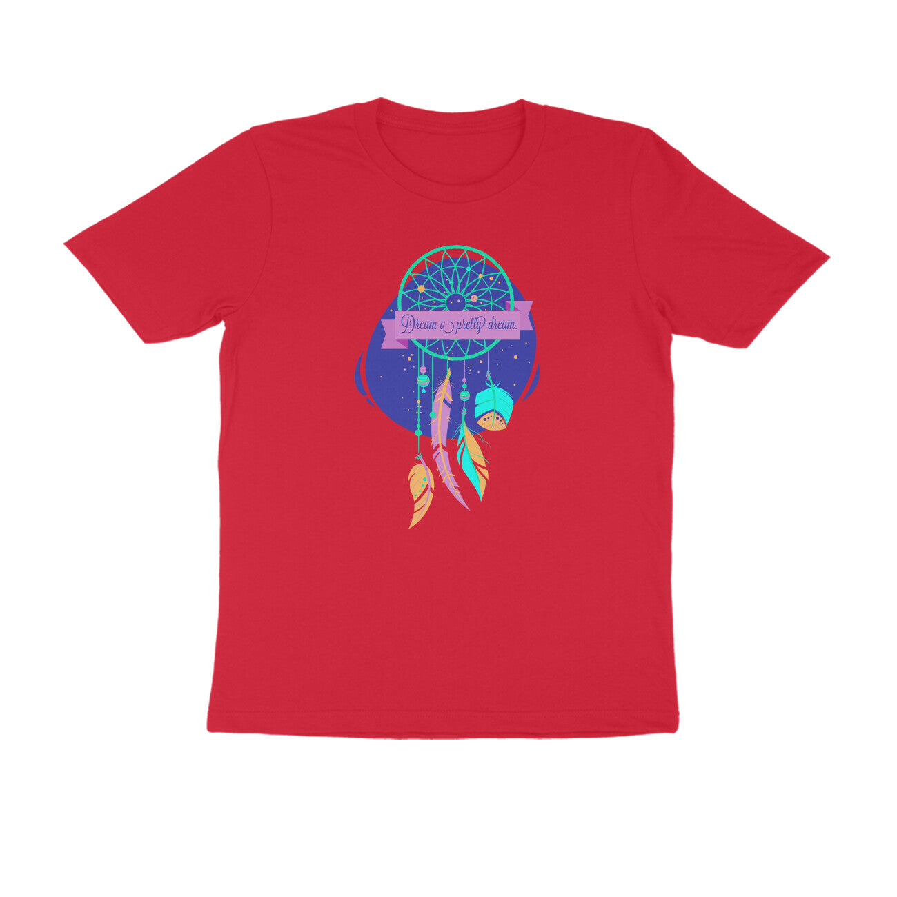 Half Sleeve Round Neck T-Shirt – Dream a pretty Dream 3 puraidoprints