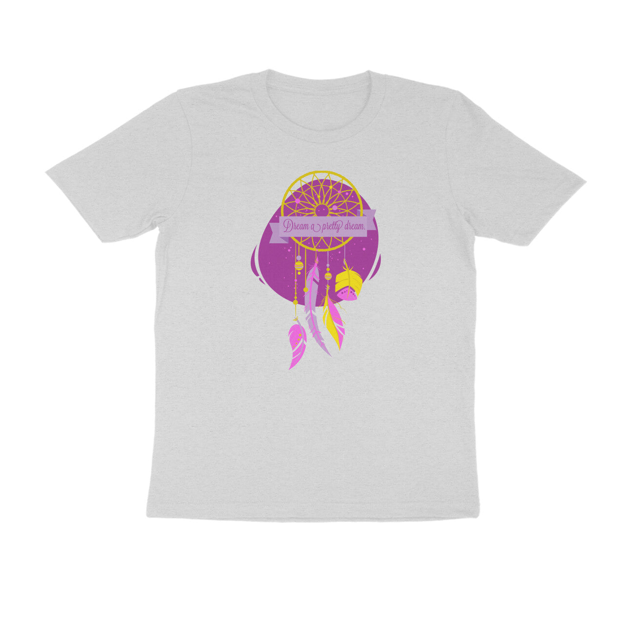Half Sleeve Round Neck T-Shirt – Dream a pretty Dream 3 puraidoprints