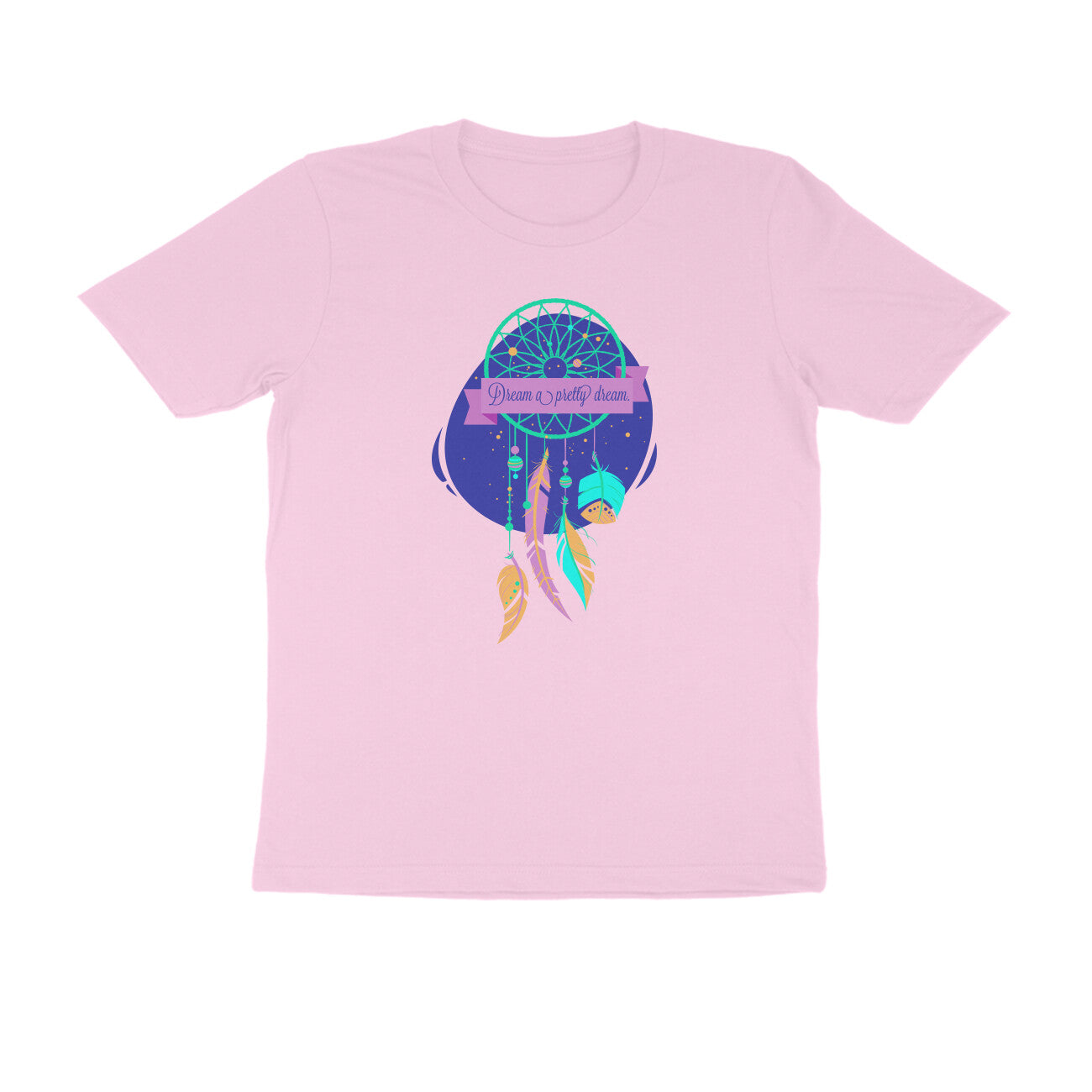 Half Sleeve Round Neck T-Shirt – Dream a pretty Dream 3 puraidoprints