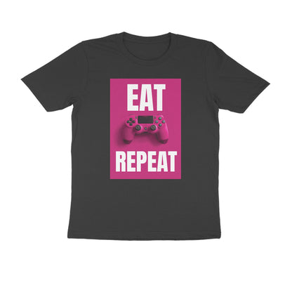 Half Sleeve Round Neck T-Shirt – Eat Game Repeat puraidoprints