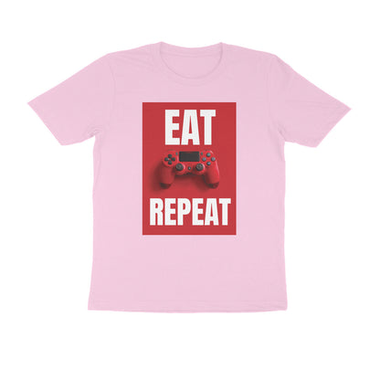 Half Sleeve Round Neck T-Shirt – Eat Game Repeat puraidoprints