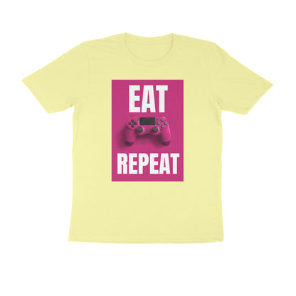 Half Sleeve Round Neck T-Shirt – Eat Game Repeat puraidoprints
