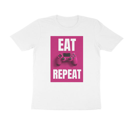 Half Sleeve Round Neck T-Shirt – Eat Game Repeat puraidoprints