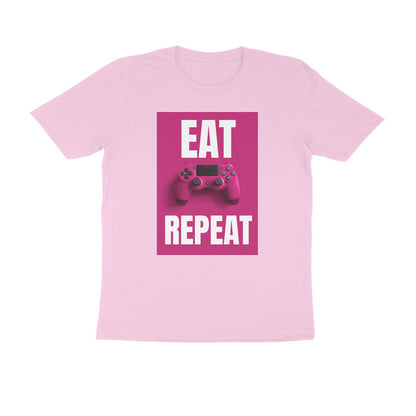 Half Sleeve Round Neck T-Shirt – Eat Game Repeat puraidoprints