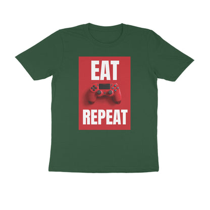 Half Sleeve Round Neck T-Shirt – Eat Game Repeat puraidoprints