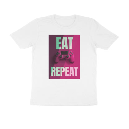 Half Sleeve Round Neck T-Shirt – Eat Game Repeat puraidoprints