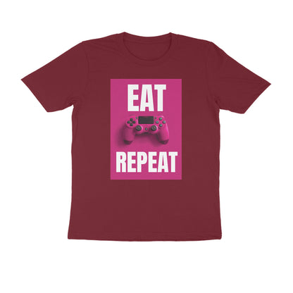 Half Sleeve Round Neck T-Shirt – Eat Game Repeat puraidoprints