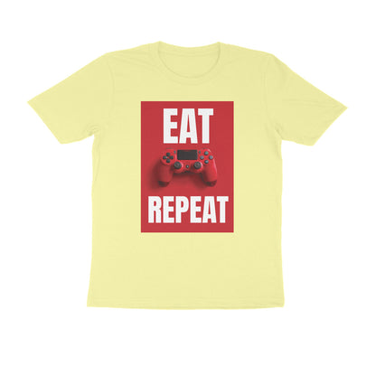 Half Sleeve Round Neck T-Shirt – Eat Game Repeat puraidoprints