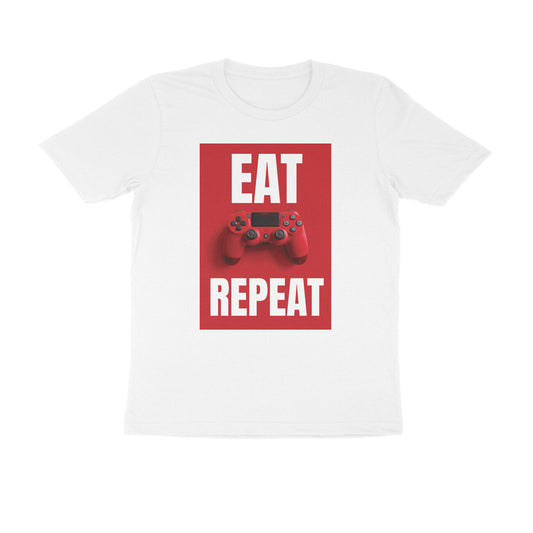 Half Sleeve Round Neck T-Shirt – Eat Game Repeat puraidoprints