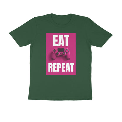 Half Sleeve Round Neck T-Shirt – Eat Game Repeat puraidoprints