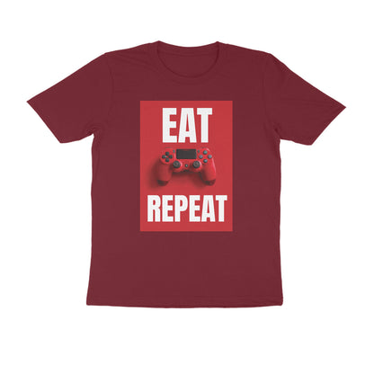 Half Sleeve Round Neck T-Shirt – Eat Game Repeat puraidoprints