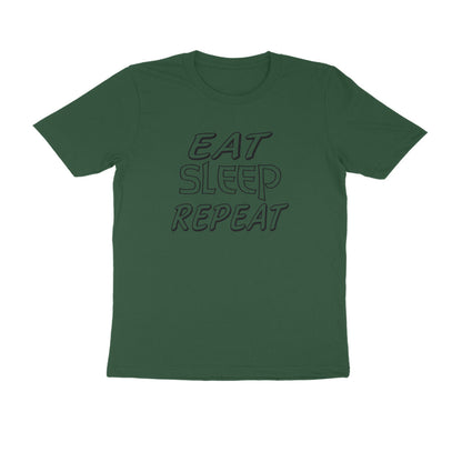 Half Sleeve Round Neck T-Shirt – Eat Sleep Repeat puraidoprints